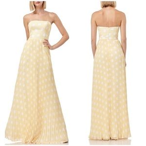 Kay Unger maxi polka dot dress